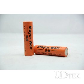  Mayor wolf orange crop 18650 large capacity Lithium battery  UD09104